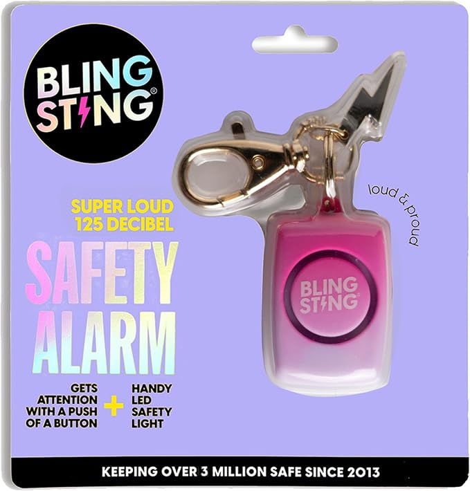 Mini Personal Safety Alarm for Women - 125 Decibel Loud Self Defense Alarm - LED Light & Keychain Clip - Image 5