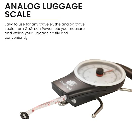 Go Green Power TR1300BK Travergo Analog Scale with Hook, Black (TR1300BK) - Image 3