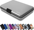 TopMost Aluminum Wallet, Card Case Wallet, Metal RFID Credit Card Holder for Men & Women, 6 Cotton Slots for 10-12 Cards And Bills, Rfd Protective by TopMost