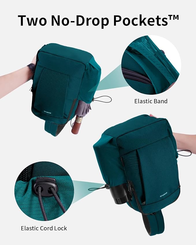 ECOHUB Anti-Theft Crossbody Bag Men Women RFID Blocking Lightweight Sling Backpack Water Resistant for Travel Hiking Outdoor - Image 4