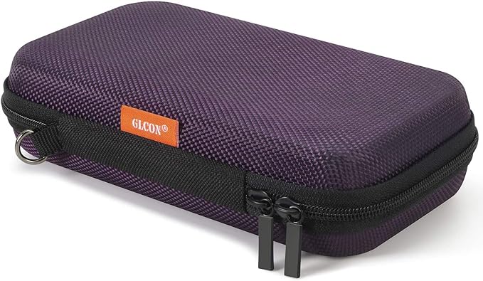 Portable Small Travel Bag, Hard EVA Protective Electronic Case | Mesh Inner Pocket, Fits Power Bank, Charger, Earbuds, Cell Phone, Battery, Zipper Enclosure, Storage by GLCON