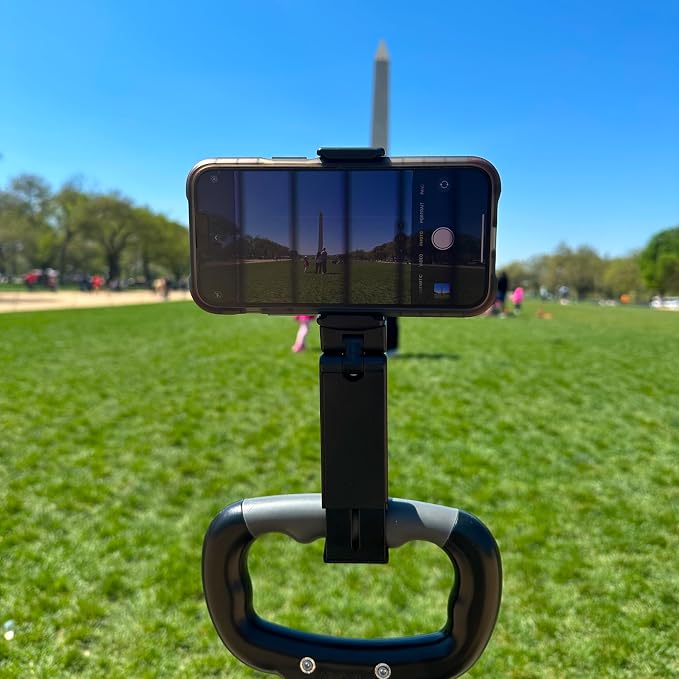 Perilogics Airplane Phone Holder Mount Universal in Flight Hands Free Viewing with Multi-Directional Dual 360 Degree Rotation (Black/Lavender) - Image 7