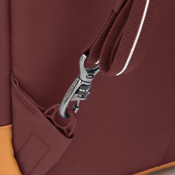 Pacsafe GO 25L Anti Theft Backpack, Garnet Red - Image 10