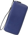 Small Compact Women Wallet RFID Blocking Genuine Leather Bifold Purse with ID Windows by Lavemi