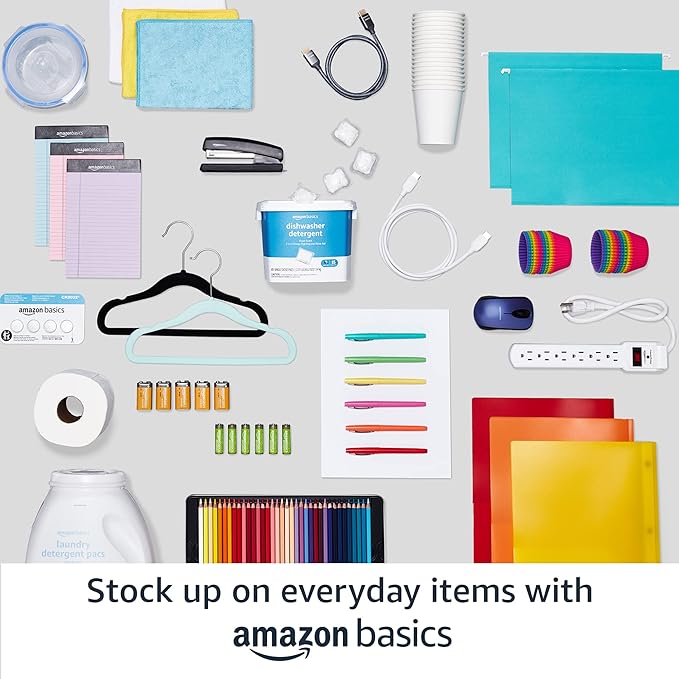 Amazon Basics 3-Shelf Adjustable Heavy Duty Steel Wire Shelving Rack with Chrome Finish, No-Tool Assembly, 250 lbs per Shelf, 23.2" L x 13.4" W x 30" H - Image 9