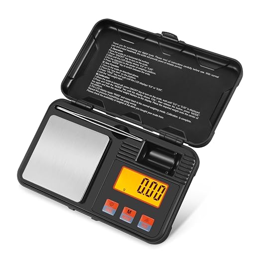 Flexzion Digital Gram Scale, 200g x 0.01g Pocket Scale for Coins, Jewelry | Compact Food Scale with 6 Weighing Units, Stainless Steel Platform, Tare, Counting Mode, Tweezers and 50G Calibration Weight by Flexzion