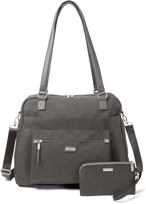 Baggallini Overnight Expandable Laptop Tote with RFID Phone Wristlet by baggallini