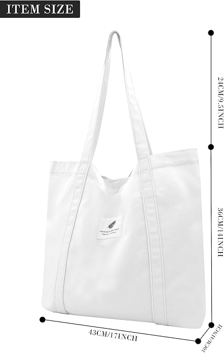 TeeYee Women Tote Bag Foldable Shoulder Bag for Travel Work | Solid Color Shopper,Lightweight & Portable,Wide & Reinforced Handles,Multi-Purpose Use,Soft & Sturdy,Machine Washable - Image 4