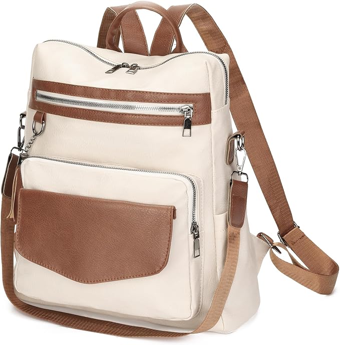 GAEKEAO Backpack Purse for Women PU Leather Anti-theft Backpack Ladies Convertible Large Travel Designer Fashion Shoulder Bag - Image 7