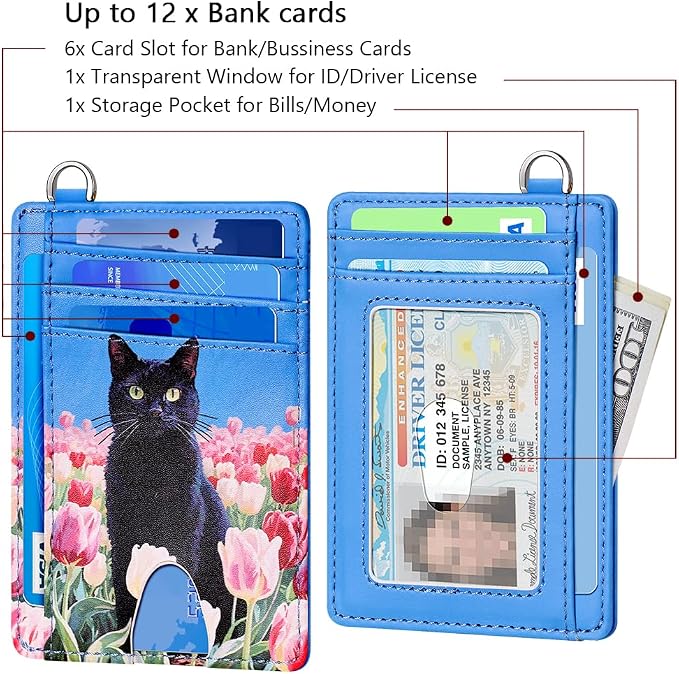 FurArt Slim Minimalist Wallet RFID Credit Card Holder for Men | slim minimalist compact rfid id window thin - Image 6