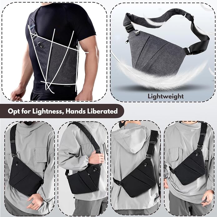 Anti Theft Travel Bag,Anti Theft Crossbody Bag, Sling Bag Travel Crossbody Bag for Women Men - Image 5