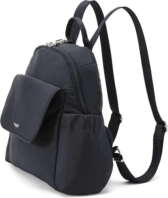 Securtex® Journey Anti-Theft Backpack - Lightweight 10.6"x10.2" RFID Travel Bag w/Locking Zippers, Compact Daypack - Image 2