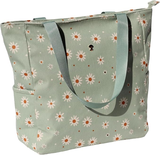 ESVAN Original Floral Water Resistant Large Tote Bag Shoulder Bag for Gym Beach Travel Daily Bags Upgraded - Image 3