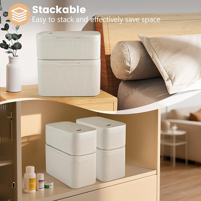 Upgraded Taller Size Medicine Lock Box,Lockable Storage Box with Combination Code for Medication Safe,Lock Box for Pills/Snack/Ipad Mini,Locked Container for Home/Office 9.4X5.5X5.7inch Medium - Image 7