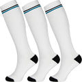 +MD 3 Pairs Bamboo Viscose Compression Socks for Women Men 15-20mmHg Knee High Support Stockings for Pregnancy Nurse Travel by MD