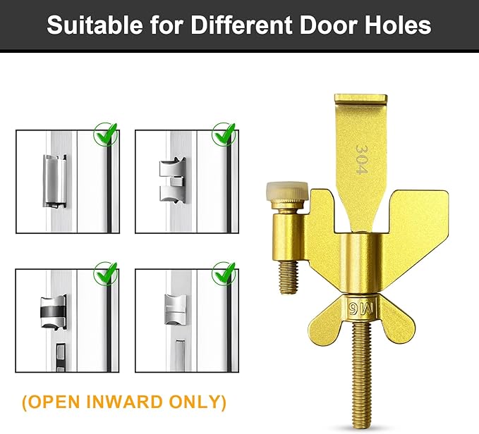 AceMining Portable Door Lock, Hotel Travel Door Lock Security for Home | Hotel Safety Device for Door Security, Portable Lock for Hotel Room, Apartment, College Dorm and Travel - Image 4