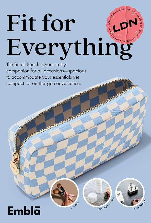 Makeup Bag for Women, Travel Cosmetic Organizer, Waterproof Toiletry Pouch | Small Nylon Cosmetic Bag with Zipper, Water-Resistant Beauty Pouch for Purse, Travel Essentials, Make up Case - Image 4