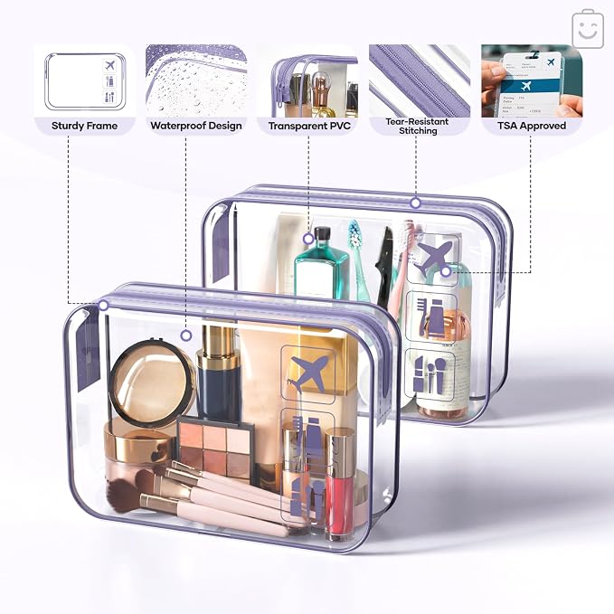 Veken 11 Set Compression Packing Cubes Garment Bags for Travel Essentials,Compressible Expandable Luggage Organizer Bags for Clothing,Space Saver Bags with Over 1000 pcs of Mesh Holes(Purple Gray) - Image 4