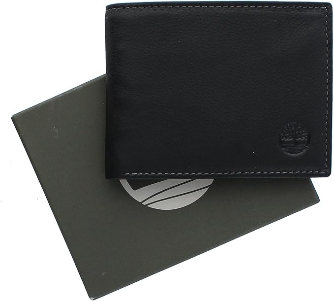 Timberland Men's Wellington Leather Rfid Bifold Commuter Security Wallet, Black, One Size - Image 5