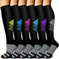 Copper Compression Socks for Women & Men (6 pairs) - Best Support for Nurses, Running, Hiking, Recovery by BLUEENJOY