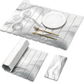 Large Stone Dish Drying Mat for Kitchen Counter, 2 PCS Quick Dry Stone Mats, Foldable Water Absorbing Diatomaceous Earth Drying Dishes Pad for Countertop Bottle Utensil Cup(Black White 24"×16"&8"x4") by linidcoudhome