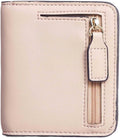 Gostwo Small Wallet for Women, Slim Bifold Credit Card Holder, Compact RFID Blocking Cash Wallet, Billfolds Thin Leather Zipper Pocket, Mini Wallet Gift for Ladies Teen Girls Travel with ID Window by Gostwo