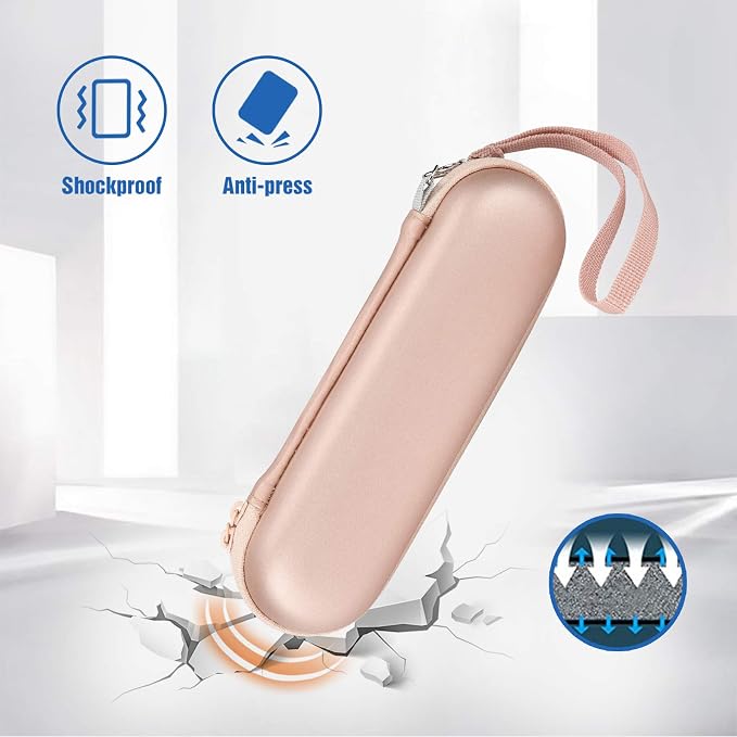 ProCase Toothbrush Travel Case for Oral-B & Sonicare -Rosegold | Fits Oral-B Pro/IO Series & Sonicare, Hard EVA Cover, Storage Bag Holder with Mesh Pocket - Image 4