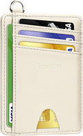 Slim Minimalist Front Pocket Wallet, RFID Blocking Credit Card Holder Wallet with Detachable D-Shackle for Men Women by Ecovision