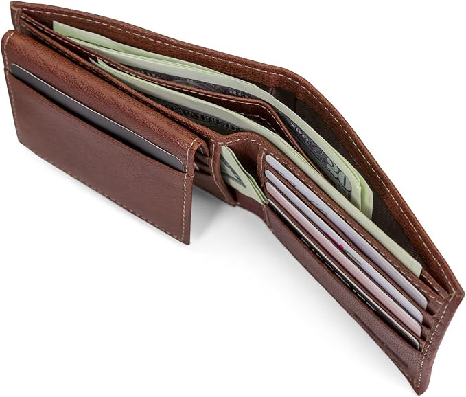 Timberland Men's Genuine Leather Passcase Security RFID Wallet - Image 4