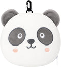 U Scinan Cute Animal 2-in-1 Travel Pillow and Eye Mask – Portable Neck Pillow with Adjustable Strap, Soft Plush Support for Airplane, Car, Train(Panda) by Unknown