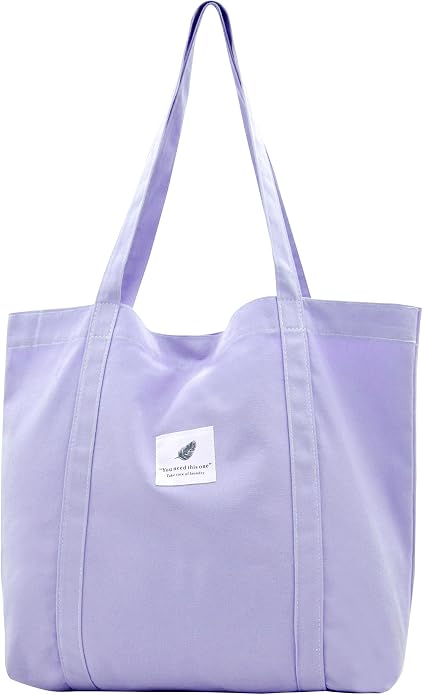 TeeYee Women Tote Bag Foldable Shoulder Bag for Travel Work | Solid Color Shopper,Lightweight & Portable,Wide & Reinforced Handles,Multi-Purpose Use,Soft & Sturdy,Machine Washable by TeeYee