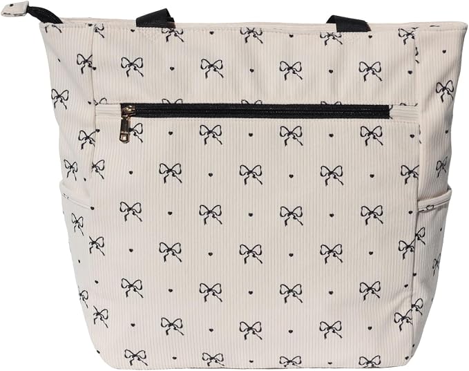 ESVAN Original Floral Water Resistant Large Tote Bag Shoulder Bag for Gym Beach Travel Daily Bags Upgraded - Image 5