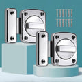 Bathroom Stall Door Latch Inner Door Reinforcement Lock | Night Latches Anti-Prying, Zinc Alloy, French Door Locks, Single-Direction Swing Door by ANTEISI