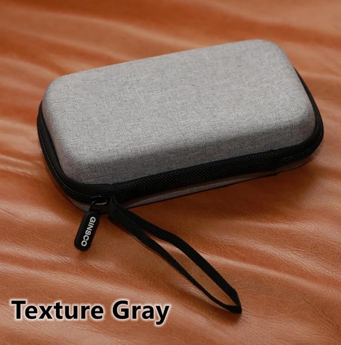 Ginsco Hard Shell Protection Case Electronic Accessories Organizer Pouch for MacBook Air/pro Adapter Chargers Cables Power Bank, for Sandisk Portable SSD Flash Disk SD Card,Compact Travel Tech Case - Image 4