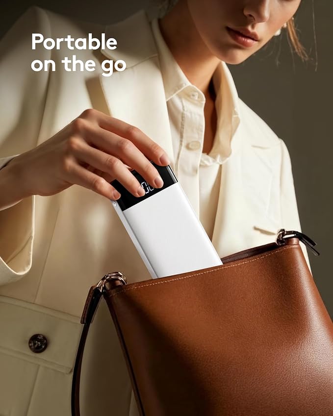 Orfeika Fast Charging Portable Charger Power Bank with Built-in 4 Cables | 10000mAh|Ultra-Slim&Light|Flight-Safe|Power 6 Devices at Once|Battery Pack For iPhone,Samsung,Google|Travel Essentials - Image 7