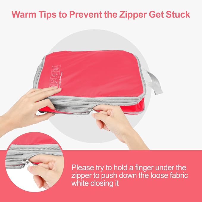 Cambond Compression Packing Cubes for Travel Women - Lightweight Luggage Organizers Bag Packing Cubes for Carry on Suitcases - Image 7