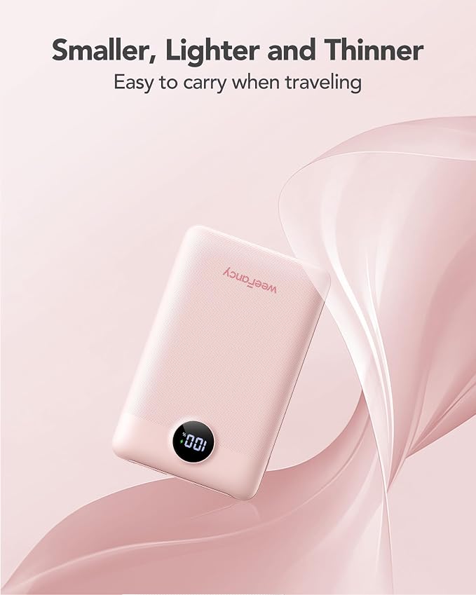 Mini Portable Charger with Built-in Cables 22.5W Fast Charging Power Bank USB-C Small Battery Pack 10000mAh Travel Essential Slim Battery for iPhone 17/16/15/14, Samsung 25/24, and More | with Built-in Cables Power Bank,USB-C Small Battery Pack Travel ... - Image 4