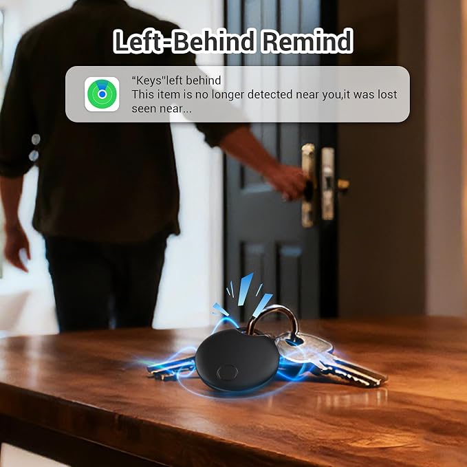 RSH Air Tracker Tag 4 Pack Luggage Tracker Smart Tag Works with Apple Find My, Bluetooth Key Finder Locator for Bags,Wallet Tracker,Item Finder Tag Locate or Tracking for Keys(iOS only) - Image 5