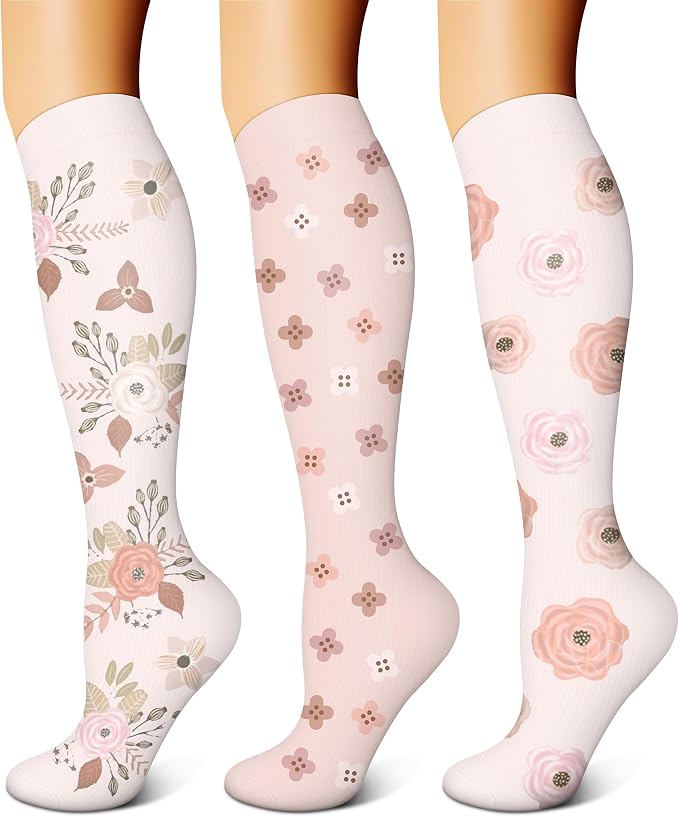 FEYHAY Copper Compression Socks (3 Pairs) 15-20 mmHg Circulation is Best Athletic & Daily for Men & Women, Running, Climbing by FEYHAY