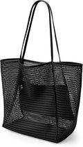KALIDI Beach Mesh Tote Bag, Casual MAX 23L Summer Foldable Hobo Bag Women | Sandproof Widen Strap Large Shoulder Bag For Lake Pool Vacation Travel Picnic Grocery Market Shopping Carrier by KALIDI
