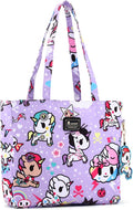 tokidoki Unicorno Foldable Tote Bag for Women, Canvas Tote Bags with Doll Portable Shoulder Handbag for school Work Travel by Tokidoki