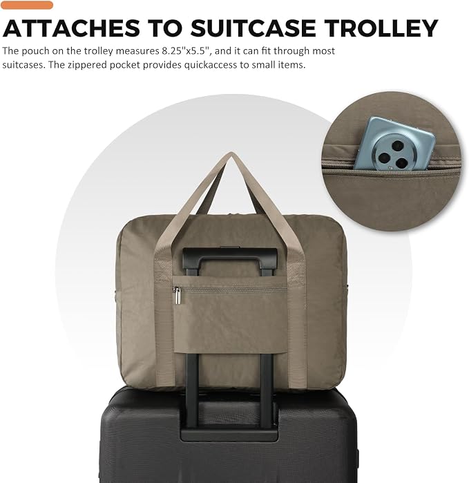 For Frontier Airlines Personal Item Bag 18x14x8 Travel Duffel Bag Carry on | With Shoulder Strap, Airline-Approved, Fits Underseat & Overhead Bin, Save On Check-in Fees, Water-resistant, Tear-resistant - Image 5