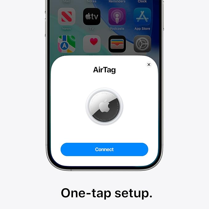 Apple AirTag (2nd Generation) - 4 Pack: Tracker for Keychain, Wallet, and More; Locator with Sound; Simple One-Tap Setup with iPhone or iPad; Key Finder with up to 1.5X Precision Finding Range* - Image 3