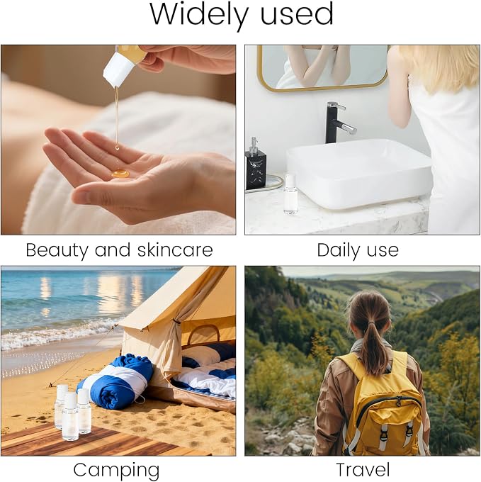 TRENDBOX 30ml / 1oz Transparent Plastic Bottle with Secure Flip Cap, Leak-Proof Travel Container for Shampoo, Lotion, Liquid Soap Refill — DIY Travel Kit (6-Pack) - Image 5