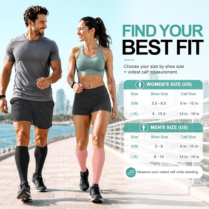 3 Pack Medical Compression Sock-Compression Sock For Women and Men Circulation -Best for Running,Nursing,Athletic Sports - Image 6