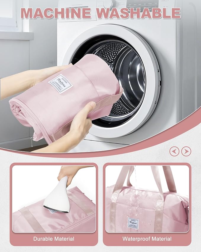 Travel Duffel Bag, Sports Tote Gym Bag, Shoulder Weekender Overnight Bag for Women - Image 4