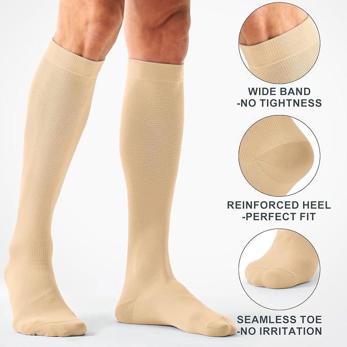 Compression Socks for Women and Men(3 Pairs)15-20mmHg - Best Circulation Support Socks - Image 5