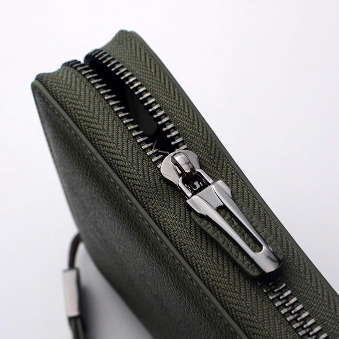 Bveyzi Women RFID Blocking Wallet Leather Zip Around Phone Clutch Large Capacity Ladies Travel Purse Wristlet - Image 5