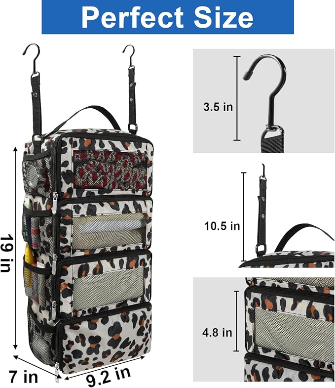 Olosar Suitcase Organizer, Travel Luggage Organizer Portable Hanging Travel Shelves Collapsible Hanging Packing Cubes for Carry on Suitcase - Image 4