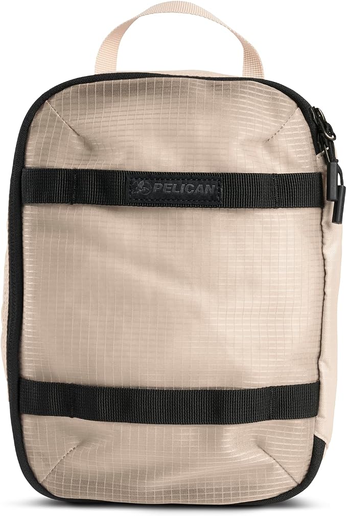 Pelican ModPak Packing Cube - Travel Organizer - Medium (Sand) | Modular fabric cube with grab handles and attachment points for packing, organization and storage by Unknown